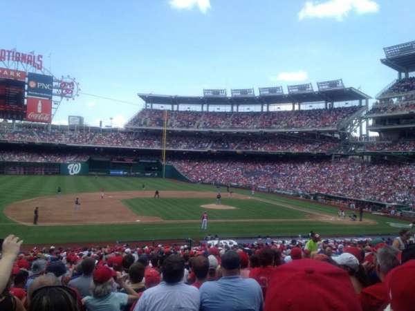 Nationals Park, bloc: 115, rangée: LL, place: 15