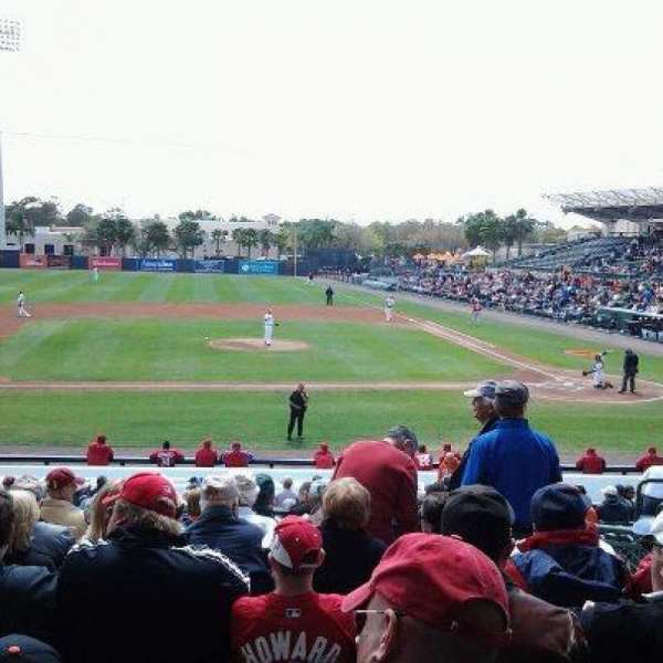 Ed Smith Stadium, bloc: 217, rangée: 11, place: 3