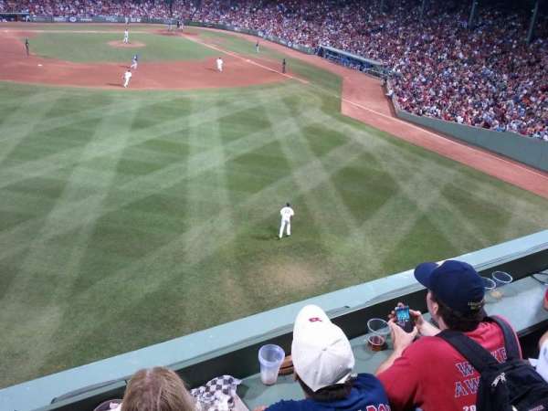 Fenway Park, bloc: Green Monster 6, rangée: 2, place: 6