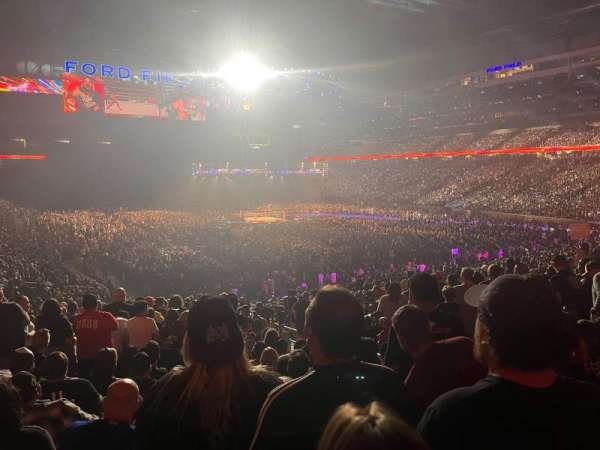 Ford Field, bloc: 134, rangée: 31, place: 22