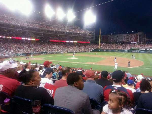 Nationals Park, bloc: 131, rangée: EE, place: 15