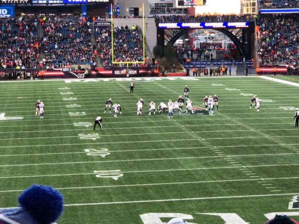 Gillette Stadium, bloc: 122, rangée: 33, place: 5