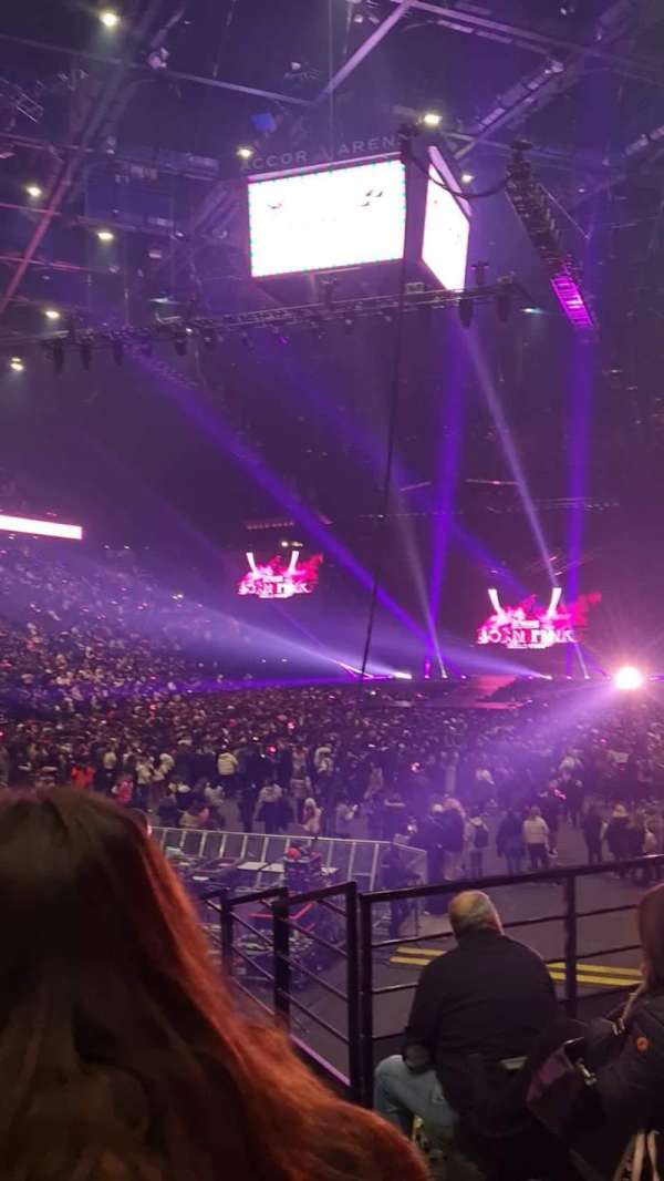 Accor Arena, bloc: Gradin B, rangée: 17, place: 23