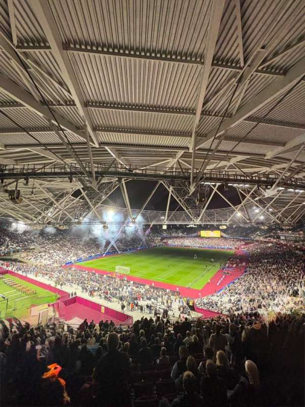 London Stadium, bloc: 255, rangée: 59, place: 722