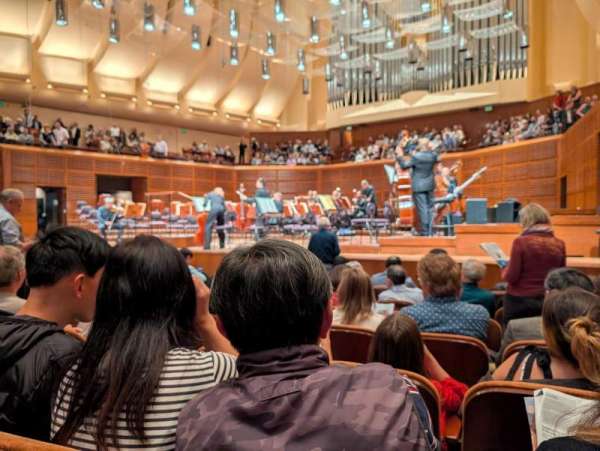 Davies Symphony Hall, bloc: Orchestra R, rangée: G, place: 16