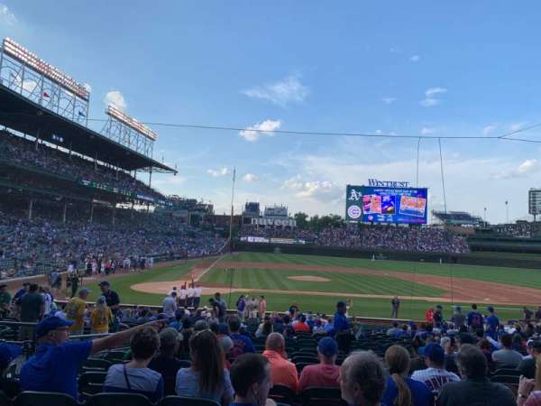 Wrigley Field, bloc: 122, rangée: 11, place: 6