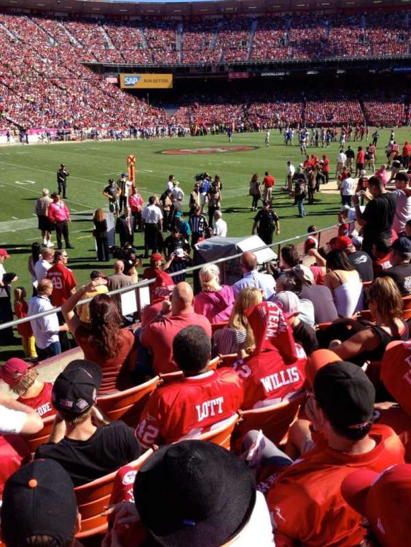 Candlestick Park, bloc: LB22, rangée: K
