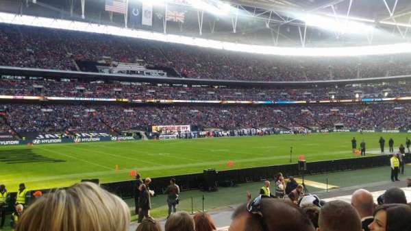 Wembley Stadium, bloc: 105, rangée: 15, place: 73