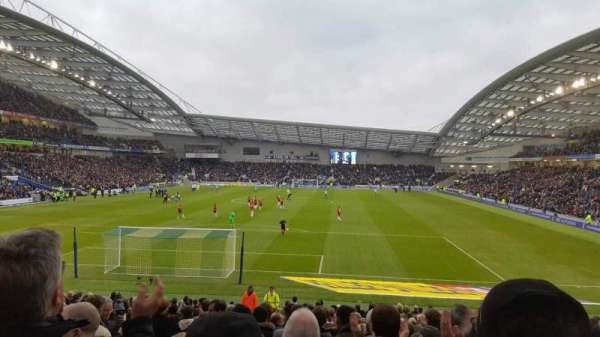 American Express Stadium, bloc: S1D, rangée: W, place: 74