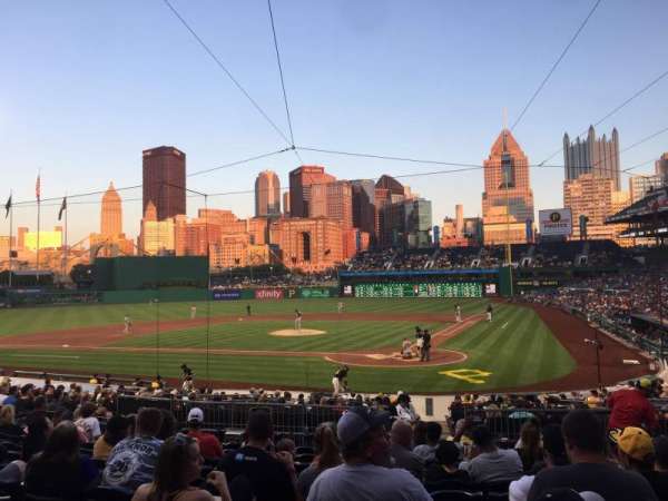 PNC Park, bloc: 119, rangée: L, place: 5