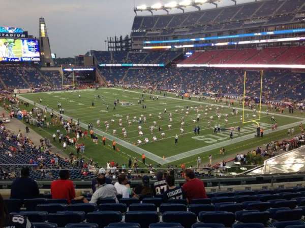 Gillette Stadium, bloc: 224, rangée: 9, place: 12