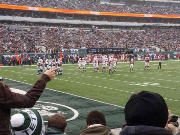 MetLife Stadium, bloc: 121, rangée: 4, place: 4