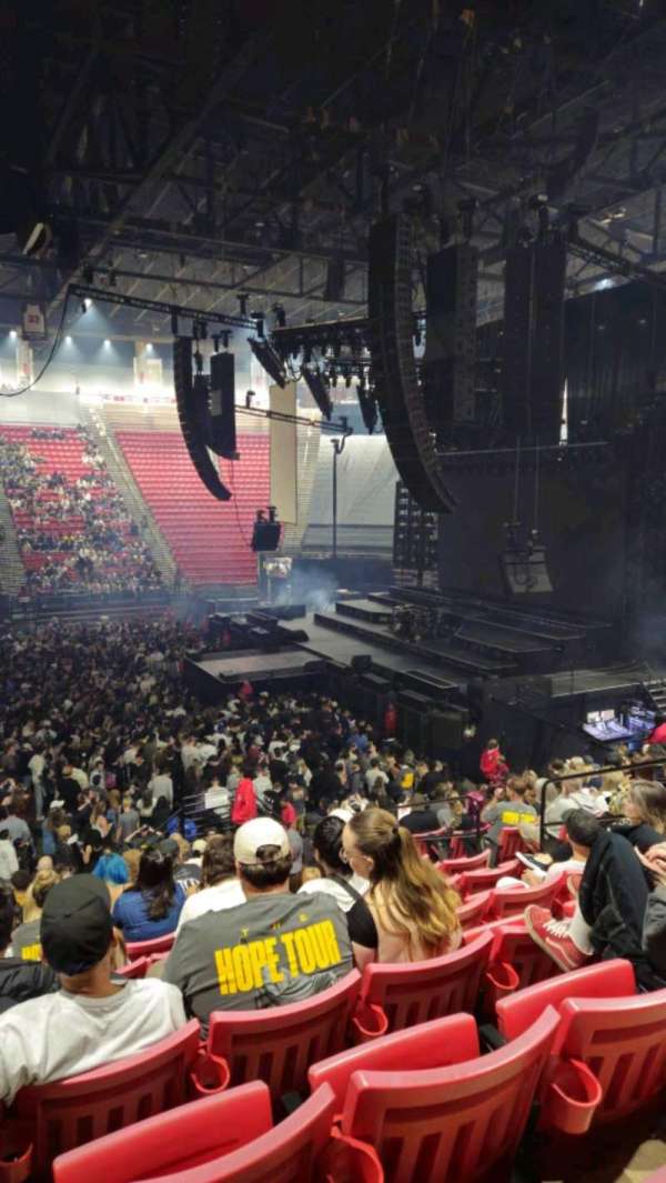 Viejas Arena, bloc: F, rangée: 19, place: 8