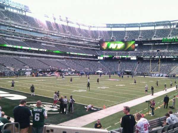MetLife Stadium, bloc: 121, rangée: 10, place: 5