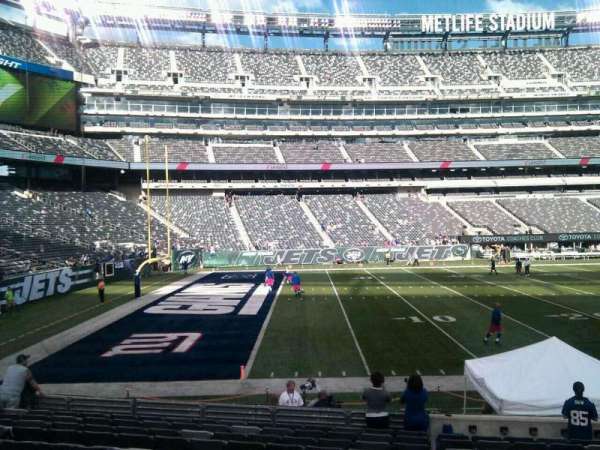 MetLife Stadium, bloc: 143, rangée: 14, place: 6