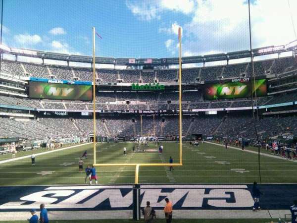 MetLife Stadium, bloc: 101, rangée: 12, place: 8