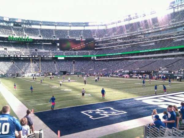 MetLife Stadium, bloc: 104, rangée: 11, place: 17