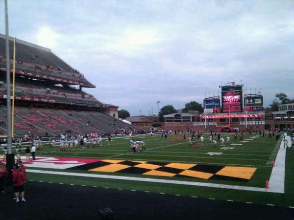 SECU Stadium, bloc: 18, rangée: k, place: 5