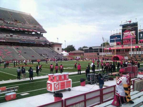 SECU Stadium, bloc: 24, rangée: g, place: 10