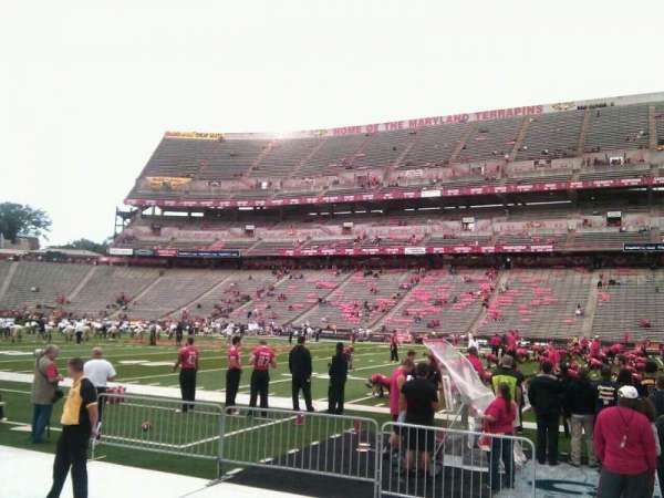 SECU Stadium, bloc: 27, rangée: d, place: 14