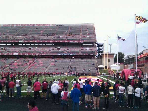 SECU Stadium, bloc: 28, rangée: d, place: 25