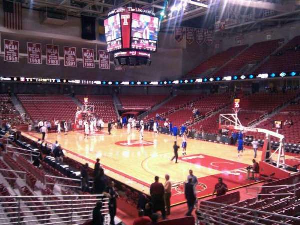Liacouras Center, bloc: 110, rangée: q, place: 5