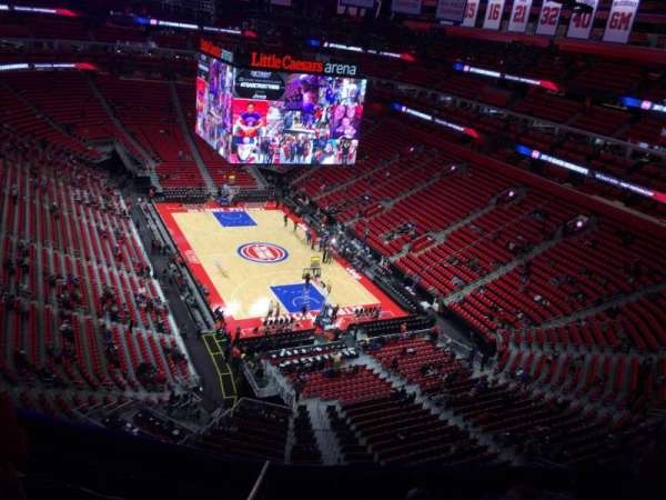 Little Caesars Arena, bloc: 205, rangée: 6, place: 11