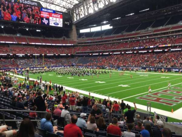 NRG Stadium, bloc: 101, rangée: I, place: 9