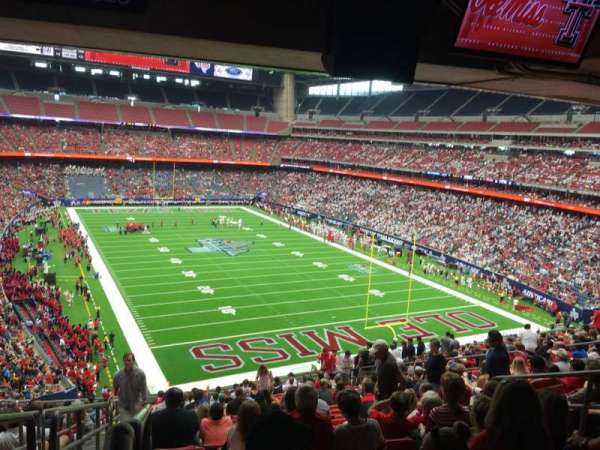 NRG Stadium, bloc: 326, rangée: V, place: 18