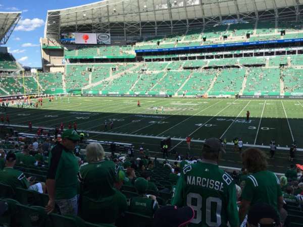 Mosaic Stadium, bloc: 113, rangée: 24, place: 4