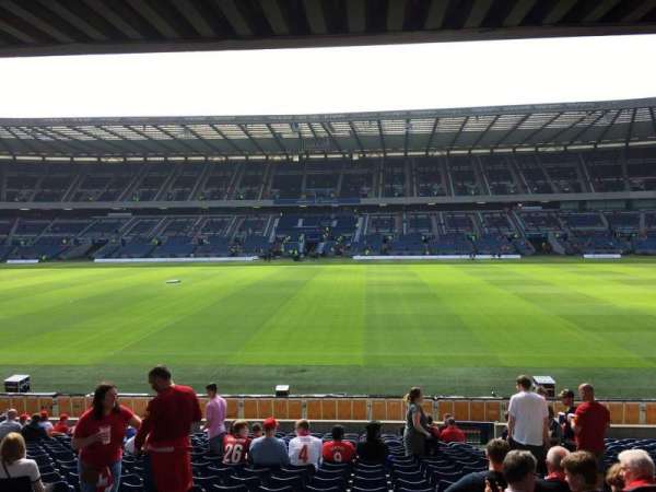 Murrayfield Stadium, bloc: E7, rangée: W, place: 21