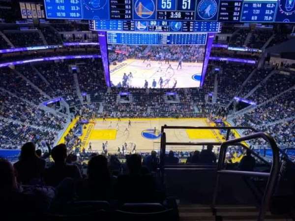 Chase Center, bloc: 207, rangée: 14, place: 1