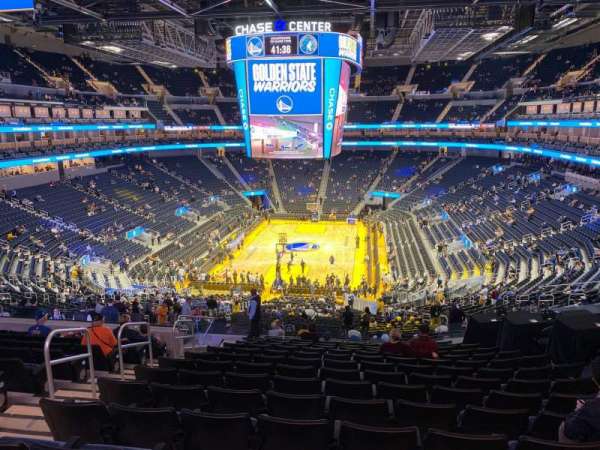 Chase Center, bloc: 126, rangée: 15, place: 16