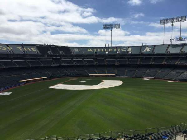 Oakland Coliseum, bloc: 247, rangée: 2