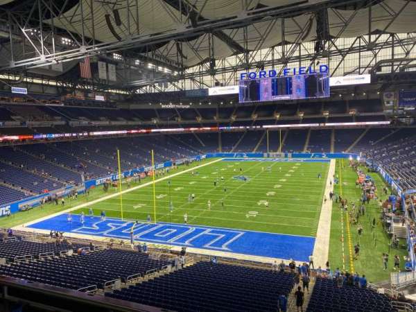 Ford Field, bloc: 245, rangée: 3, place: 12