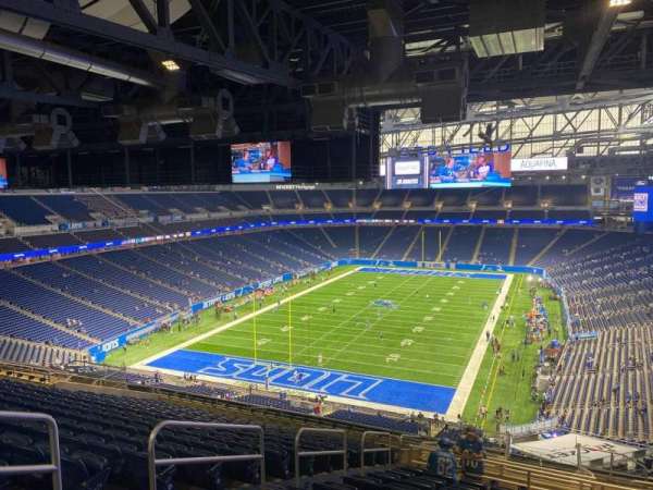 Ford Field, bloc: 347, rangée: 17, place: 5