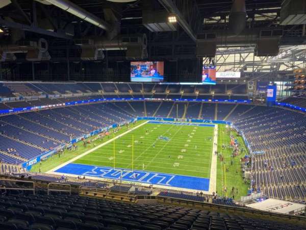 Ford Field, bloc: 346, rangée: 18, place: 15