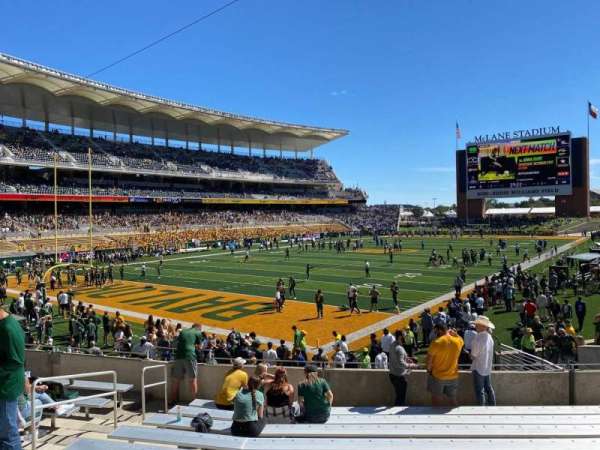 McLane Stadium, bloc: 112, rangée: 19, place: 18