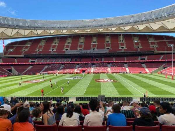 Estadio Metropolitano, Madrid, bloc: 121, rangée: 28, place: 17