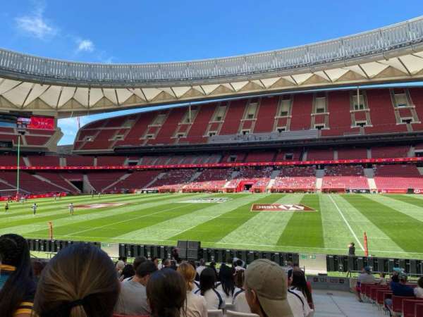 Estadio Metropolitano, Madrid, bloc: 121, rangée: 18, place: 1