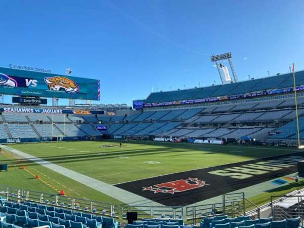 EverBank Stadium, bloc: 102, rangée: m, place: 5