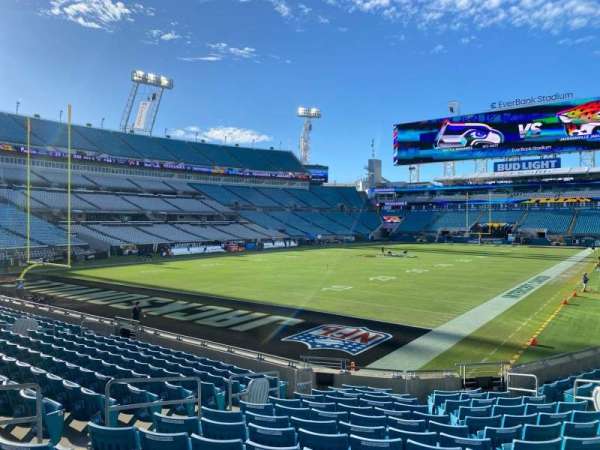 EverBank Stadium, bloc: 119, rangée: p, place: 4
