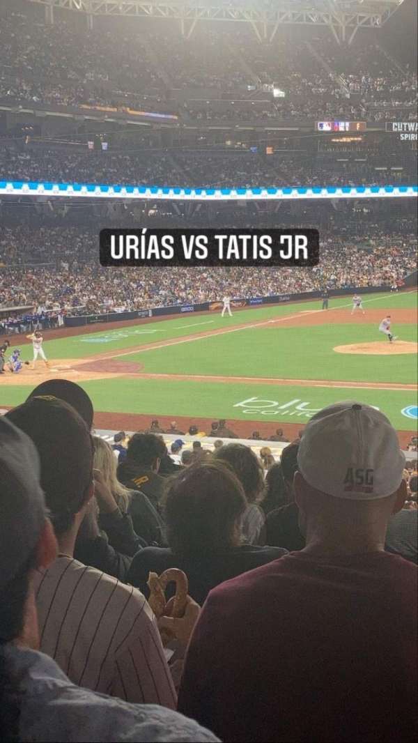 Petco Park, bloc: 109, rangée: 32, place: 11