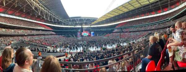 Wembley Stadium, bloc: 114, rangée: 32, place: 58