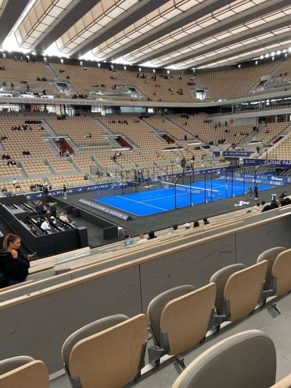 Court Philippe Chatrier, bloc: 10, rangée: 7, place: 150