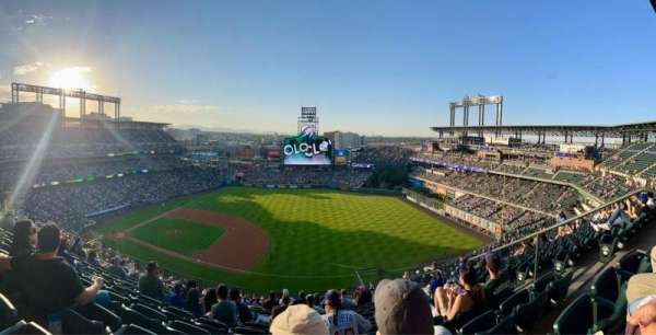 Coors Field, bloc: U319, rangée: 20, place: 4