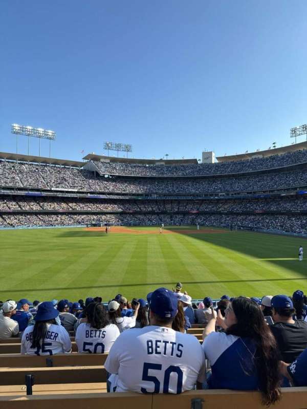 Dodger Stadium, bloc: 307PL, rangée: J, place: 8