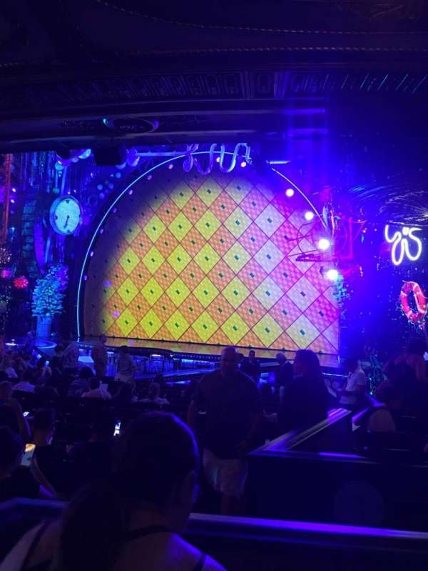 Palace Theatre, Broadway, bloc: Orchestra, rangée: O, place: 6