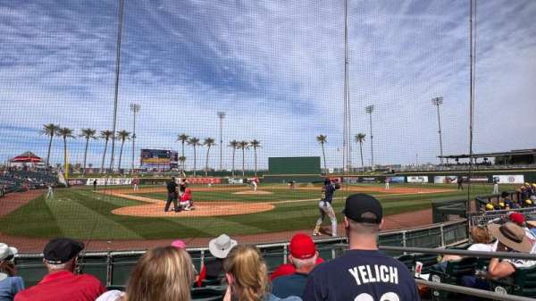 Goodyear Ballpark, bloc: 113, rangée: F, place: 4