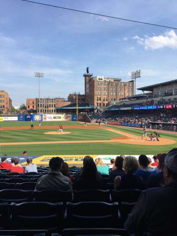 Fifth Third Field, bloc: 107, rangée: S, place: 11